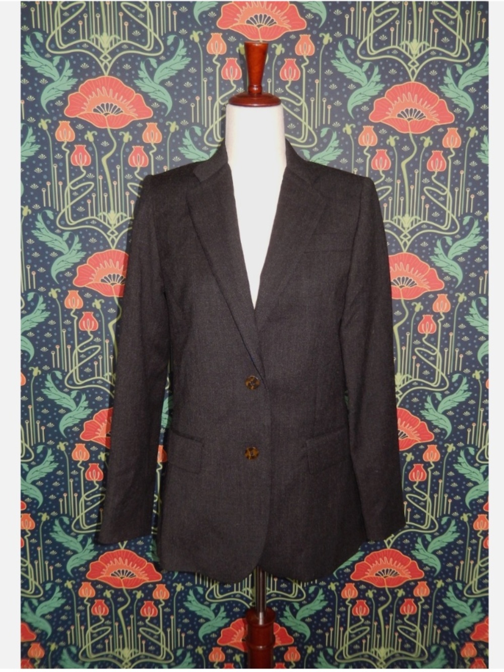 Marc by Marc Jacobs Charcoal Gray Wool Women's Two Button Blazer Jacket 6